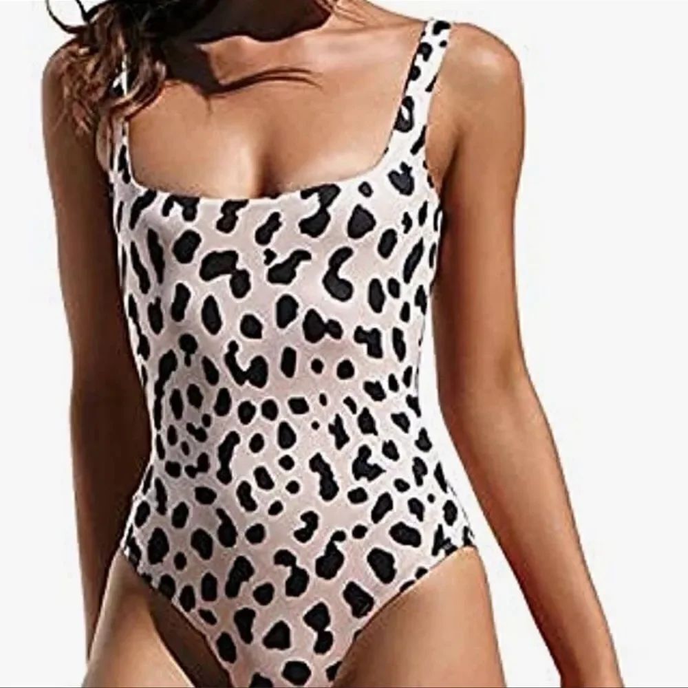 PRETTYGARDEN Women’s Leopard Print Swimsuit small NWT